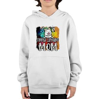 Finnish Lapphund Mom Dog Lover Watercolor Mother's Day Youth Hoodie | Mazezy