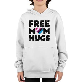 Free Mom Hugs Free Mom Hugs Genderfluid Pride Lgbtqia Youth Hoodie | Mazezy