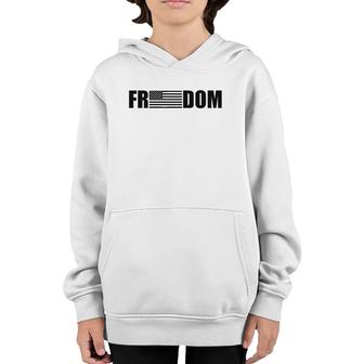 Freedom American Flag Men & Women Patriotic 4Th Of July Youth Hoodie | Mazezy UK