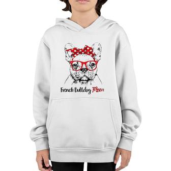 French Bulldog Mom Happy Mother's Day Red Headband Gift Youth Hoodie | Mazezy