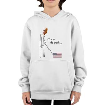 Funny Biden C’Mon Do Crack American Flag Youth Hoodie | Mazezy