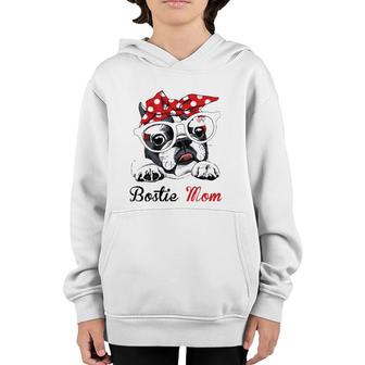 Funny Bostie Mom For Boston Terrier Dogs Lovers Youth Hoodie | Mazezy
