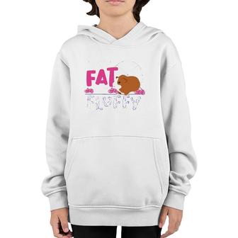 Funny Guinea Pig Not Fat Fluffy For Mom And Girls Youth Hoodie | Mazezy