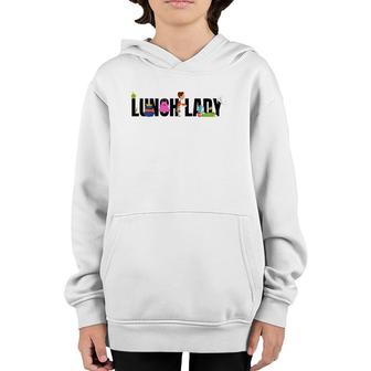 Funny Lunch Lady School Cafeteria Worker Food Service Gift Youth Hoodie | Mazezy