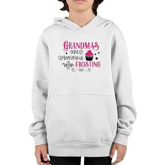 Grandmas Are Like Mommies With Frosting Youth Hoodie | Mazezy AU