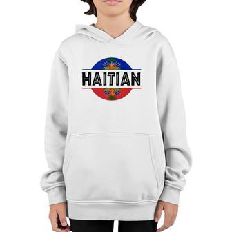 Haitian Flag Haiti Coat Of Arm Haiti Day Pride Youth Hoodie | Mazezy