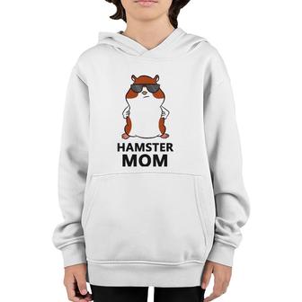 Hamster Mom Funny Hamster Mama V-Neck Youth Hoodie | Mazezy