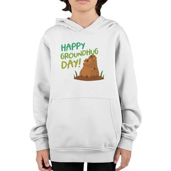 Happy Groundhug Day Cute Groundhog Meme Tee Youth Hoodie | Mazezy