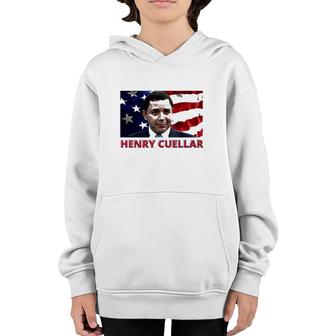 Henry Cuellar American Politician American Flag Youth Hoodie | Mazezy AU