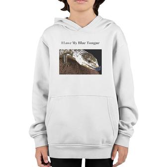 I Love My Blue Tongue Skink Youth Hoodie | Mazezy