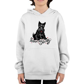 I Love My Scotty Cute Scottish Terrier Youth Hoodie | Mazezy
