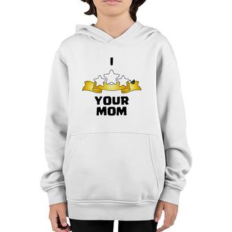 I Three Starred Your Mom Silver Youth Hoodie | Mazezy