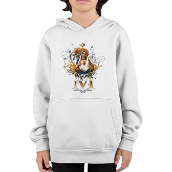 Immaculate Heart Of Mary Our Lady Blessed Mother Catholic Youth Hoodie | Mazezy