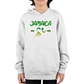 Jamaica Pride Track And Field Running Souvenir Youth Hoodie | Mazezy