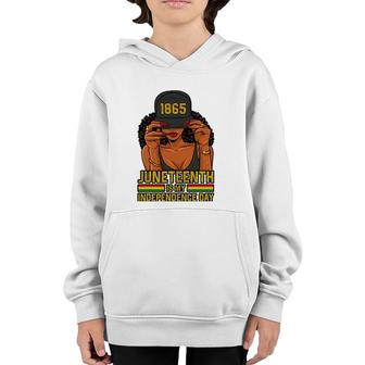 Juneteenth Is My Independence Day Women Youth Hoodie | Mazezy