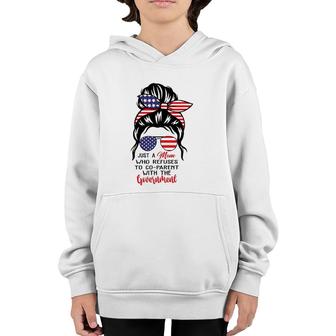 Just A Mom Who Refuses To Co-Parent With The Government Youth Hoodie | Mazezy