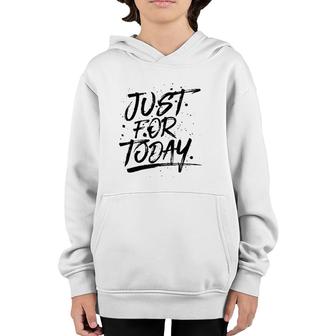 Just For Today Na Recovery 3 Colors Youth Hoodie | Mazezy
