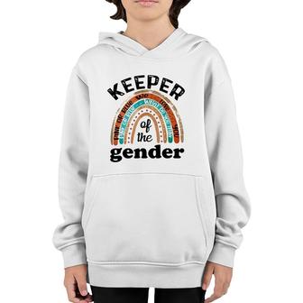 Keeper Of The Gender Rainbow Gender Reveal Baby Shower Youth Hoodie | Mazezy