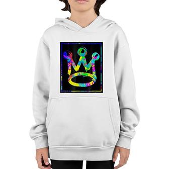 King Crown Paint Splatter Gift Youth Hoodie | Mazezy AU