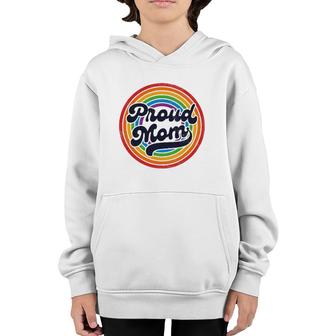 Lgbtq Proud Mom Gay Pride Lgbt Ally Rainbow Mother's Day Youth Hoodie | Mazezy