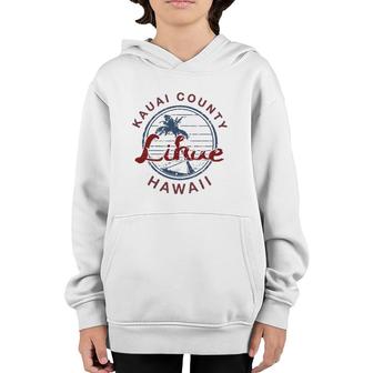 Lihue Hawaii Kauai Hawaiian Gift Youth Hoodie | Mazezy