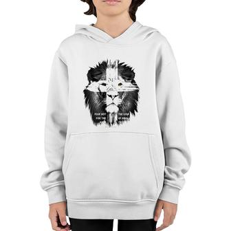 Lion Cross Jesus Christian Lord God Believer Gift Youth Hoodie | Mazezy