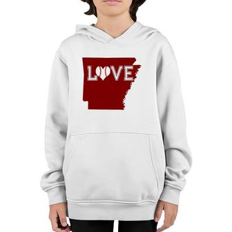Love Baseball In Arkansas For Baseball Players Coaches Fans Youth Hoodie | Mazezy