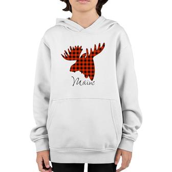 Maine Moose State State Of Maine Youth Hoodie | Mazezy