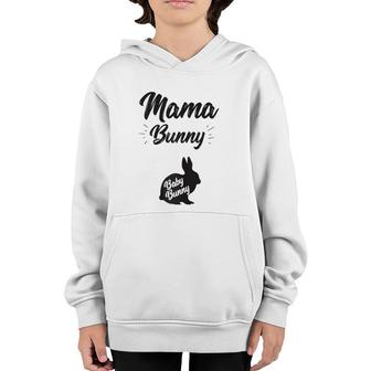Mama Bunny For Women Pregnancy Announcement Easter Youth Hoodie | Mazezy