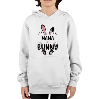 Mama Bunny Funny Matching Easter Bunny Egg Hunting Youth Hoodie | Mazezy