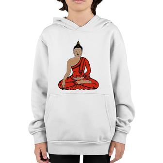 Meditation Young Buddha Retro Tee Yoga Buddhist Youth Hoodie | Mazezy