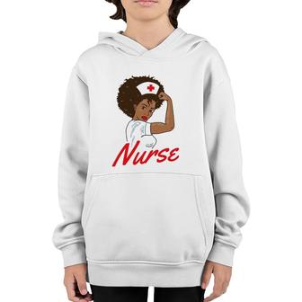 Melanin Black Nurse Clothing Gift African American Women Youth Hoodie | Mazezy