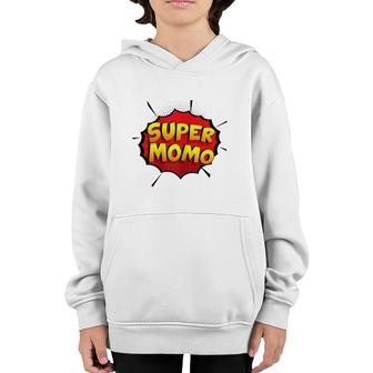 Momo Gift Super Momo Grandma Mother's Day Gifts Youth Hoodie | Mazezy