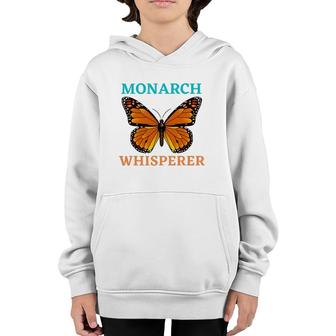 Monarch Whisperer Monarch Butterfly Youth Hoodie | Mazezy