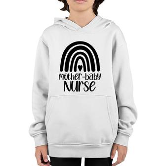 Mother Baby Nurse Nursing Postpartum Birth Coach Rainbow Youth Hoodie | Mazezy
