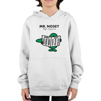 Mr Men Mr Nosey Roger Hargreawes Youth Hoodie | Mazezy