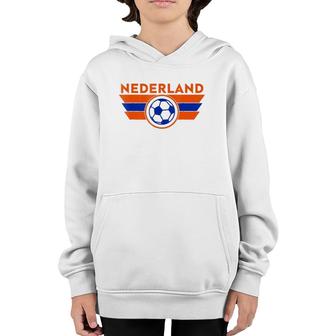 Nederland Jersey The Netherlands Soccer Voetbal Youth Hoodie | Mazezy