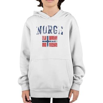 Norge Flag Norway Norwegian Home Love Family Youth Hoodie | Mazezy