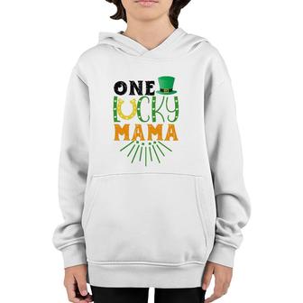 One Lucky Mama Gift St Patrick's Day Youth Hoodie | Mazezy