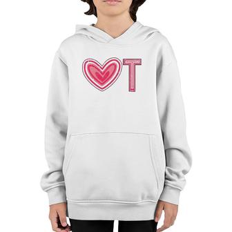 Ot Therapy Exercise Heart Occupational Therapist Youth Hoodie | Mazezy