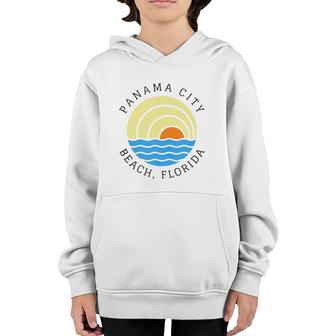 Panama City Beach Florida Waves Youth Hoodie | Mazezy