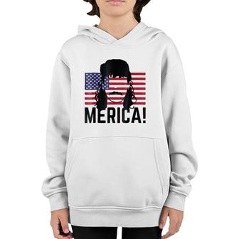 Patriotic Usa Mullet - 4Th 'Merica America Youth Hoodie | Mazezy CA