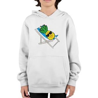 Pineapple Relaxing Pineapple Fruit Love Pineapples Youth Hoodie | Mazezy