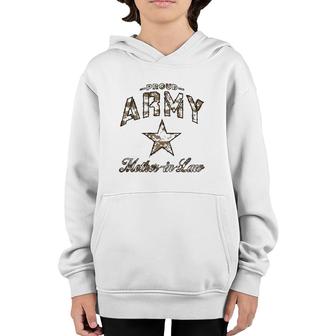 Proud Army Mother In Law Mother's Day Youth Hoodie | Mazezy