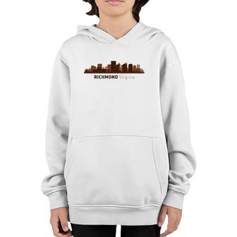 Richmond, Va City Skyline Virginia Hometown Pride Youth Hoodie | Mazezy