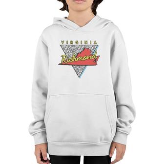 Richmond Virginia Retro Triangle Va City Youth Hoodie | Mazezy