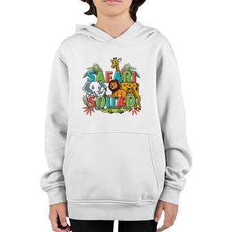 Safari Squad Zoo African Animals Youth Hoodie | Mazezy