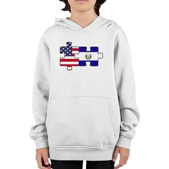 Salvadoran And American Roots El Salvador Youth Hoodie | Mazezy