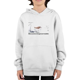 Shitheadsteve Become Ungovernable Meme Lover Gift Youth Hoodie | Mazezy DE