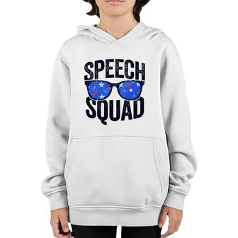 Speech Squad Funny Language Pathologist Teacher Youth Hoodie | Mazezy